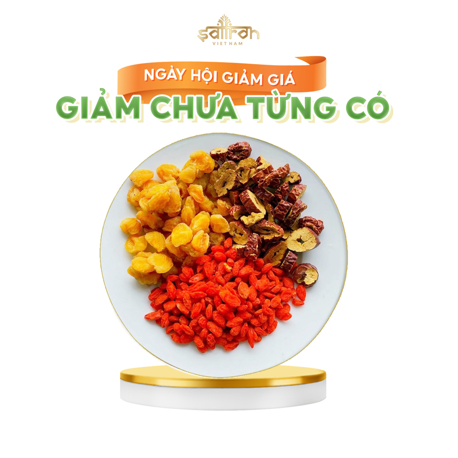Trà long nhãn mix với táo đỏ và kỷ tử