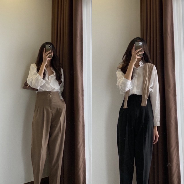 Quần baggy cạp liền 2khuy_tlo001