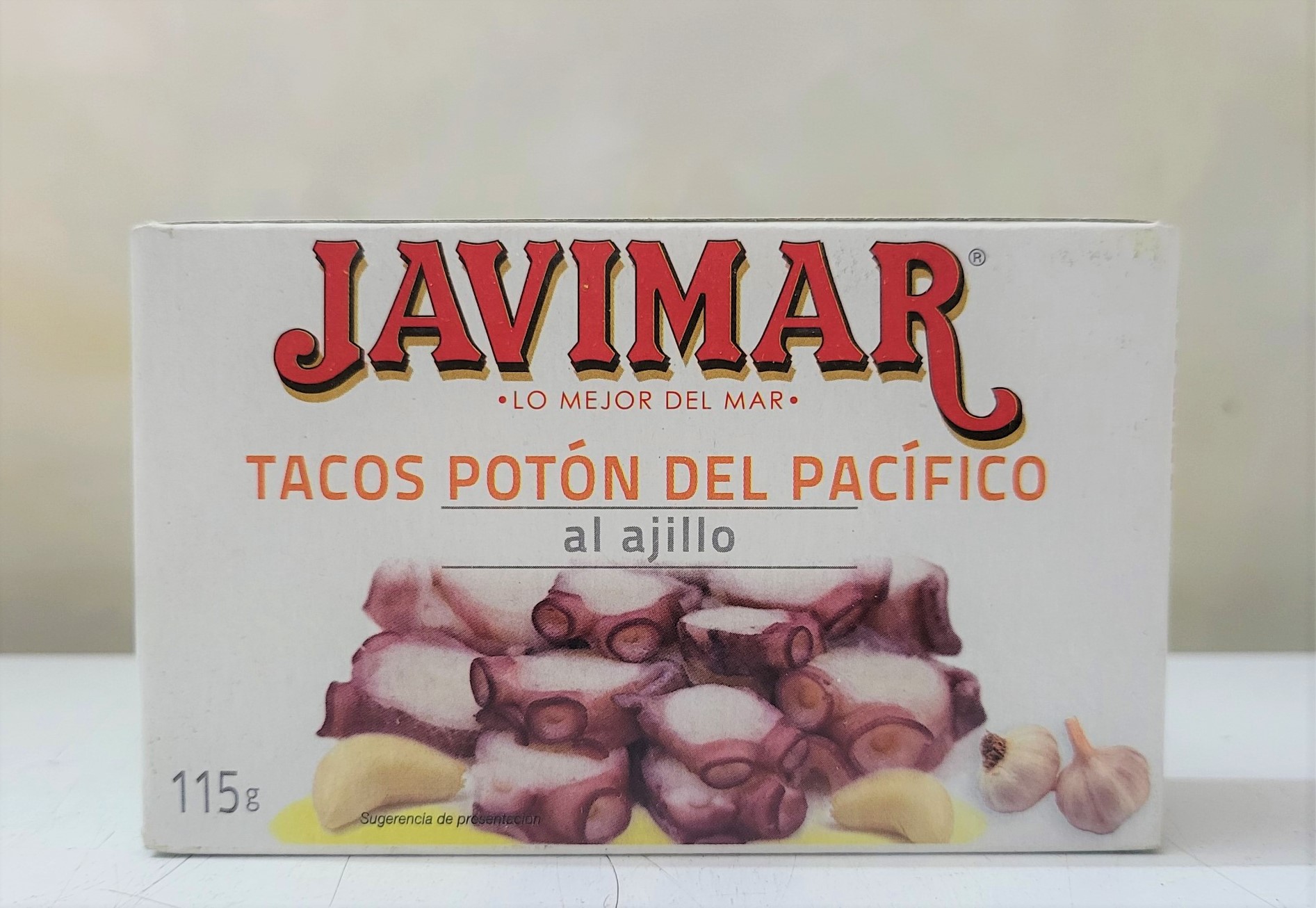 [Hộp 115g – XỐT TỎI] RÂU MỰC ĐẠI DƯƠNG CẮT LÁT [Spain] JAVIMAR Squid Legs Sliced with Garlic Sauce (tgc)