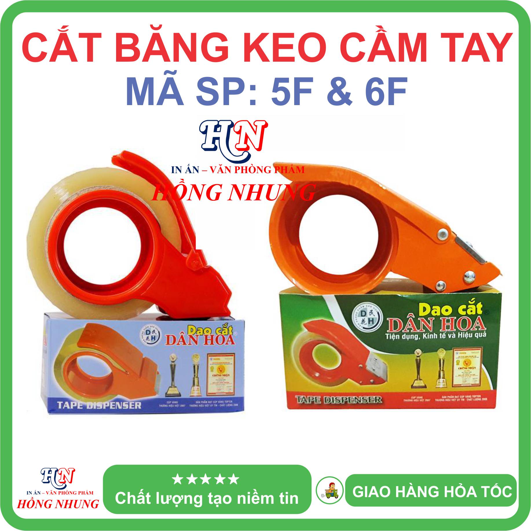 [ SALE ] Đồ Cắt Băng Keo Cầm Tay Sắt 5F/ 6F Dụng Cụ Cắt Băng Keo tiện lợi