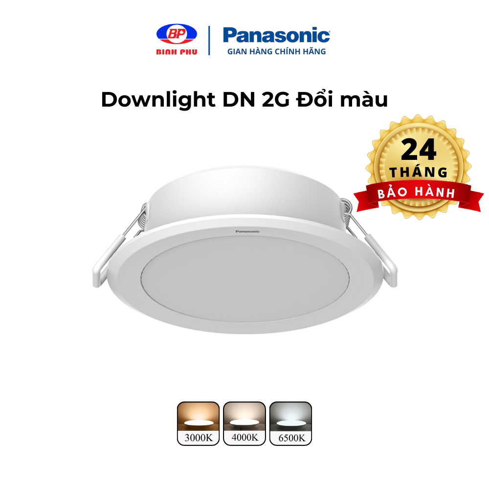 Đèn LED âm trần Downlight Đổi màu Panasonic DN 2G Công suất 9W,12W,15W