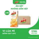 Thùng 16 Hộp Bánh Quy Dinh Dưỡng AFC Vị Lúa Mì 172g