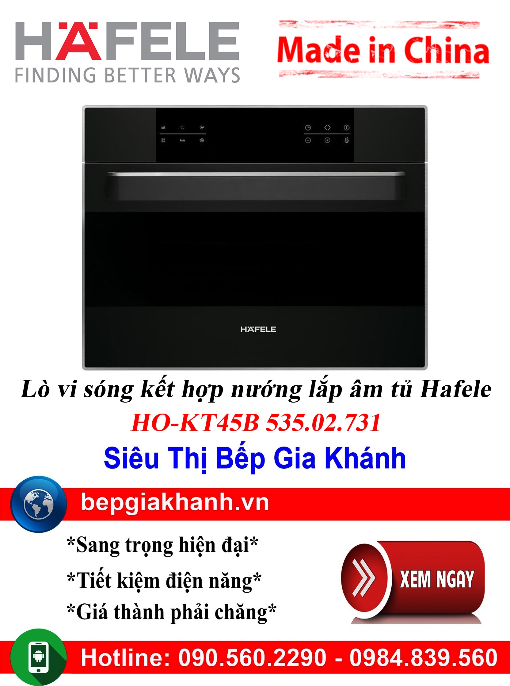 [HCM]Lò vi sóng âm tủ Hafele HO-KT45B 535.02.731 sản xuất Trung Quốc lò vi sóng lò vi sóng có nướng lò vi sóng mini lò vi sóng sharp lò vi sóng điện mini lò vi sóng aqua lò vi sóng nhỏ