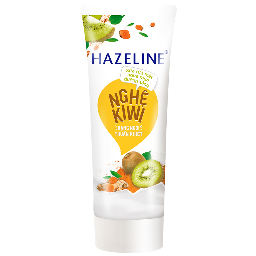 Sữa Rửa Mặt Sáng Da Hazeline Kiwi Nghệ  (100g)