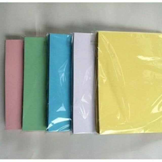 Bìa màu A4 - Bìa đóng sổ 100 tờ/tập - Định lượng 160gms - Đủ màu