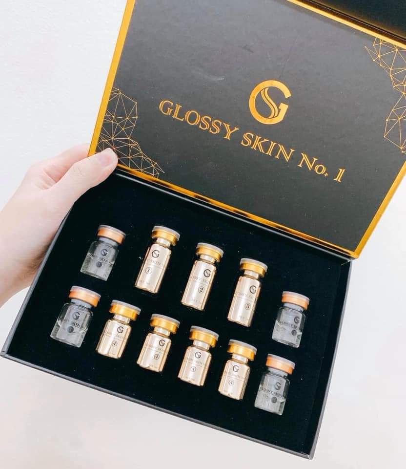 Bộ căng bóng xóa nhăn glossy skin white