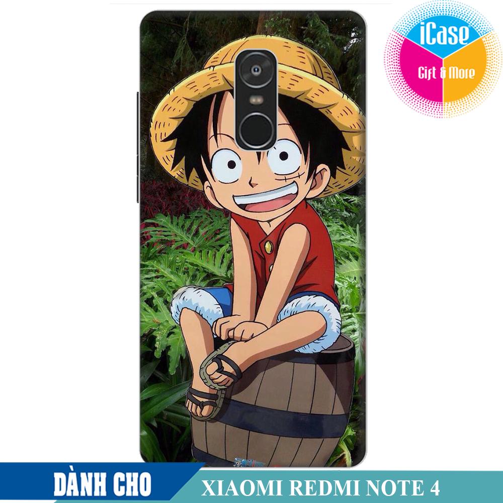 Ốp lưng nhựa dẻo dành cho Xiaomi Redmi Note 4 in hình Luffy