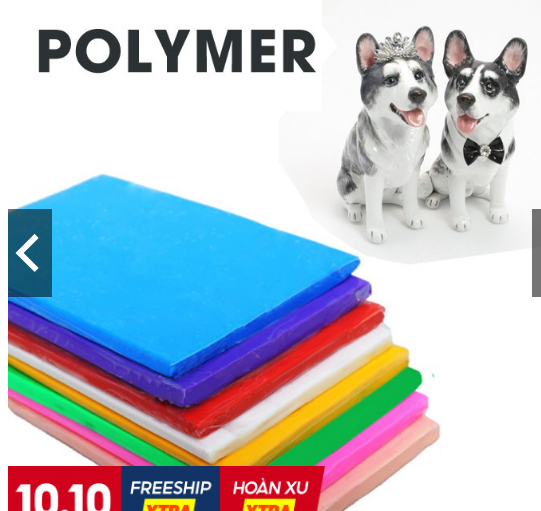 ĐẤT SÉT POLYMER NUNG 1 MÀU 100GR