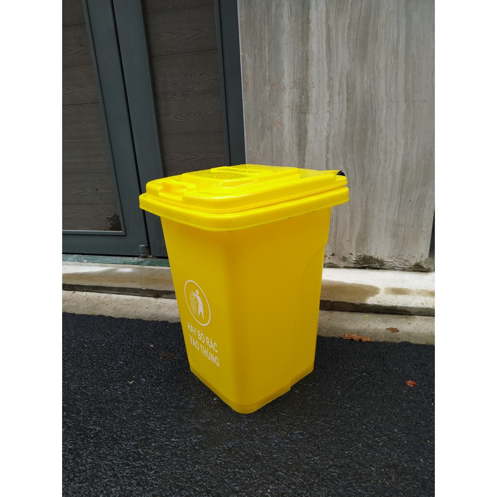 THÙNG RÁC NHỰA 30 LÍT - MÀU VÀNG
