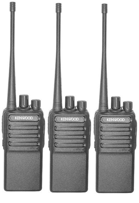 Bộ 3 Bộ Đàm Chất Lượng Cao Kenwood Tk3390 (Đen)-BN2-Tặng 03 Tai nghe theo máy (D)