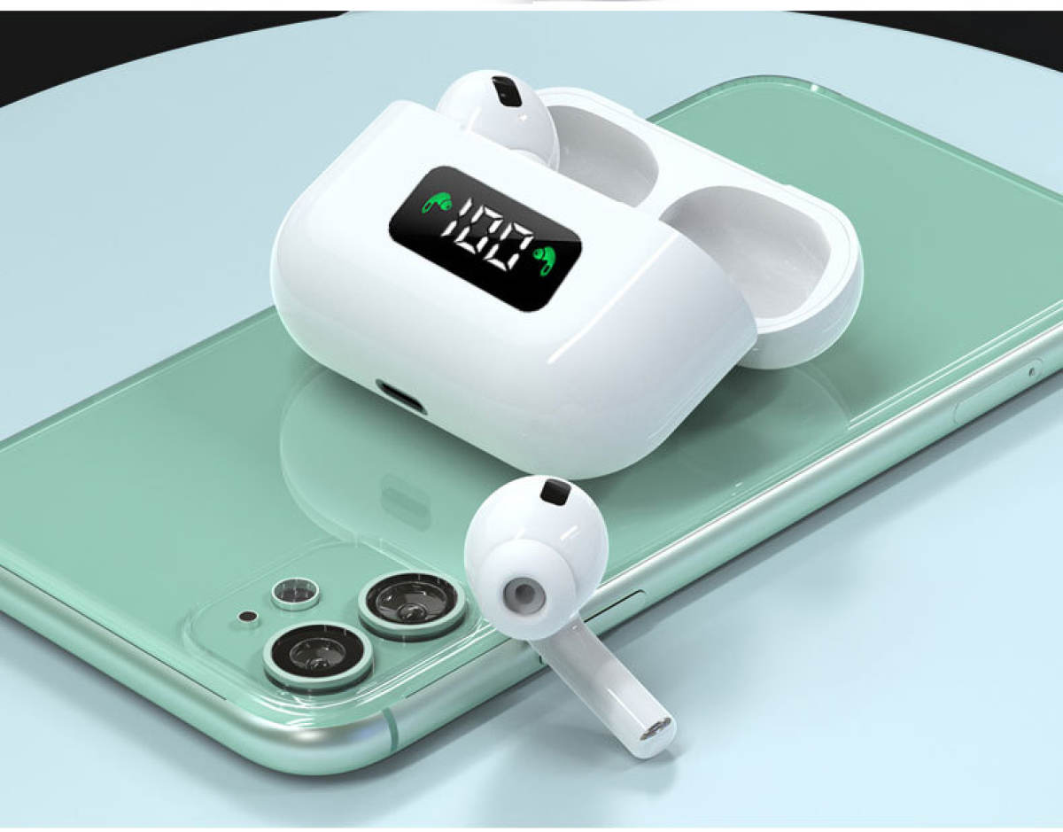 Tai Nghe Bluetooth TWS I69 cao cấp định vị đổi tên chống ồn hiển thị %Pin âm bass căng tròn đầy đặn