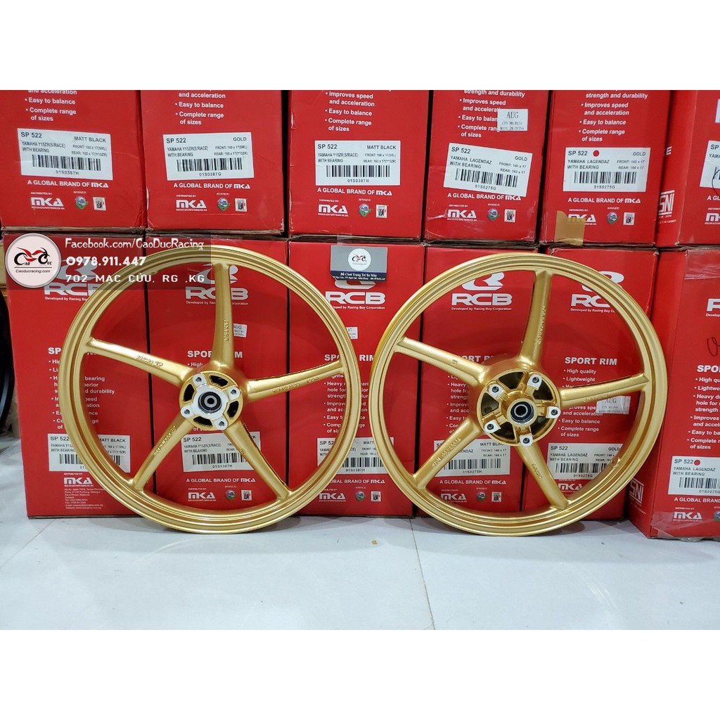 Mâm 5 cây RCB EX150 BẢN NHỎ 1.6 - 1.6 (chưa lòng đĩa CNC trước) - (HÀNG CHÍNH HÃNG RACING BOY)