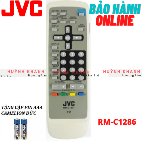 REMOTE TV JVC RM-C1286 BỀN ĐẸP CHÍNH HÃNG
