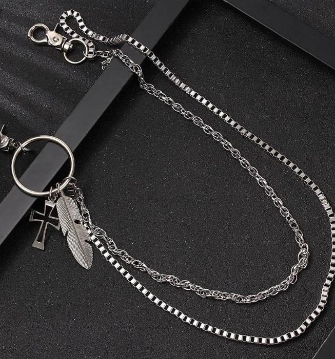 Chain xích quần 2 dây mặt chiếc lá