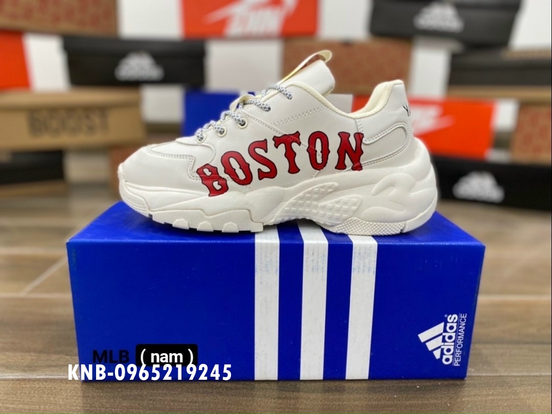Giày thể thao nam nữ sneaker M.L.B chữ BOS.TON đỏ xanh chất lượng cao siêu