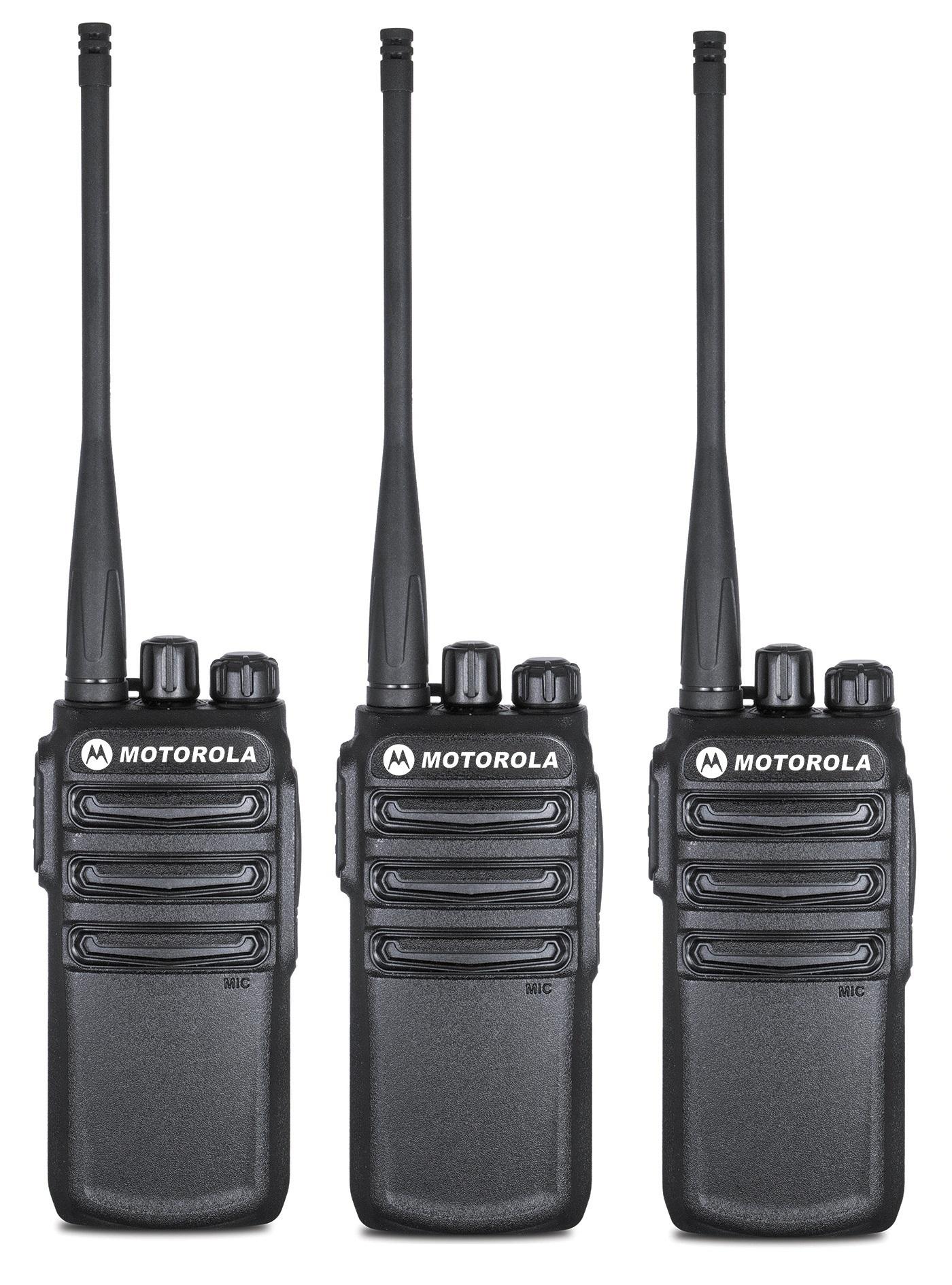 Bộ 3 Bộ đàm Motorola CP838 (Siêu bền, Loa chống từ tính, Pin dung lượng lớn, cự ly liên lạc xa)