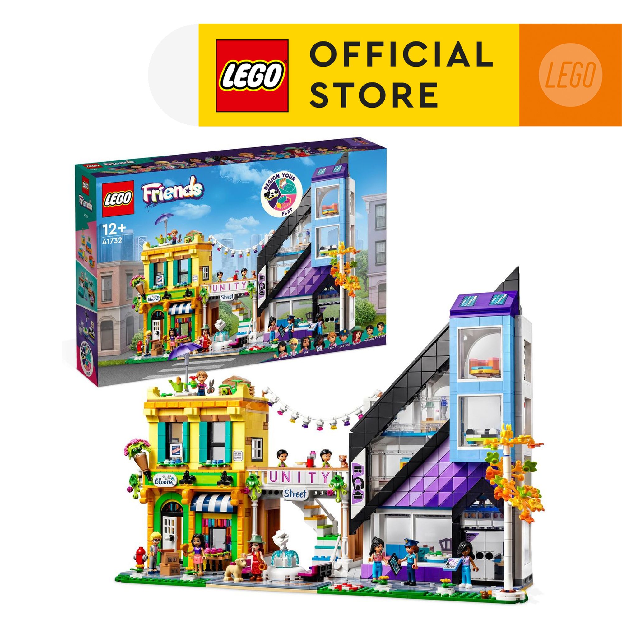 Lego friends 41732 tiệm hoa và cửa hàng thiết kế nội thất