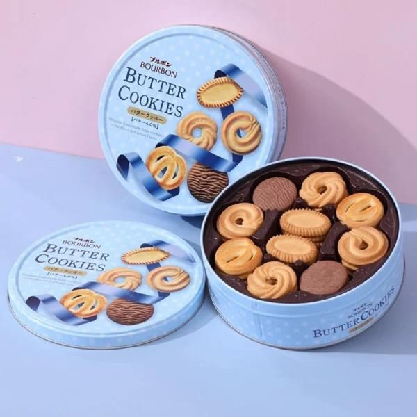 Bánh Quy Bơ Bourbon Nhật Bản Butter Cookies 60 Cái Xanh