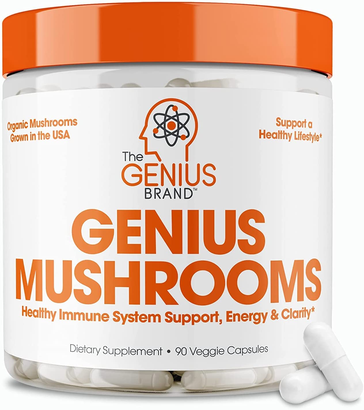 Genius Mushroom Lions Mane - Viên uống hỗ trợ trí nhớ