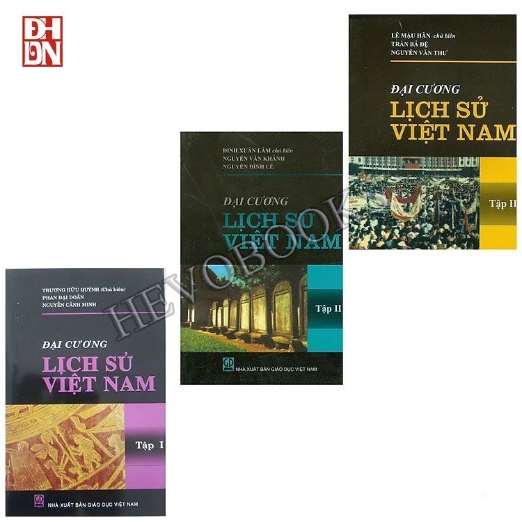 Combo 3 cuốn đại cương lịch sử việt nam tập 1 + tập 2 + tập 3