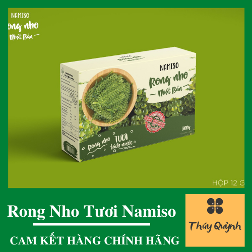 [HCM][ Kèm nước sốt ] Rong nho tươi Namiso 100% giàu chất dinh dưỡng giòn chua ngọt tăng sinh collagen đẹp da. 1 hộp 300g( 1 hộp 12 gói)