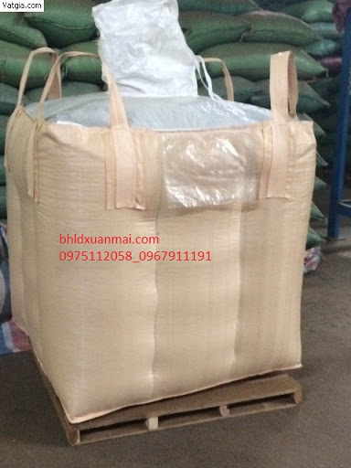 5 BAO TẢI CẨU CÁT , BAO TẢI JUMBO CẨU HÀNG 1 TẤN ĐÁY XẢ