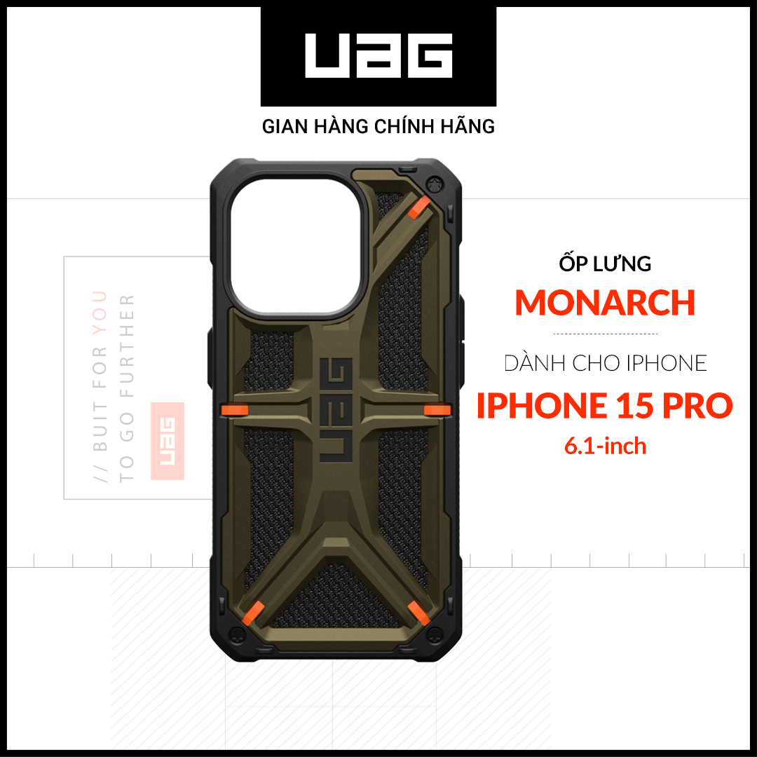 Ốp lưng chống sốc uag monarch cho iphone 15 pro