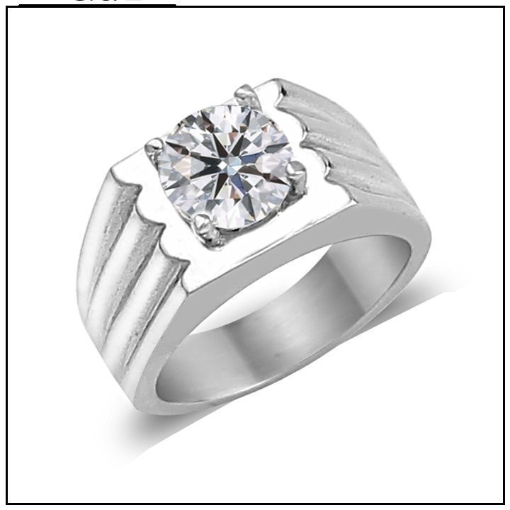 [HCM]Nhẫn nam inox 3 sọc cao cấp thép không gỉ -NN520