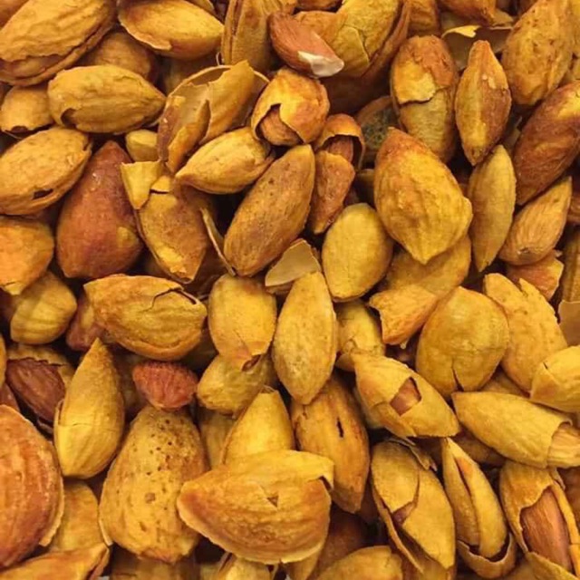 Hạt hạnh nhân còn vỏ rang bơ 500gr