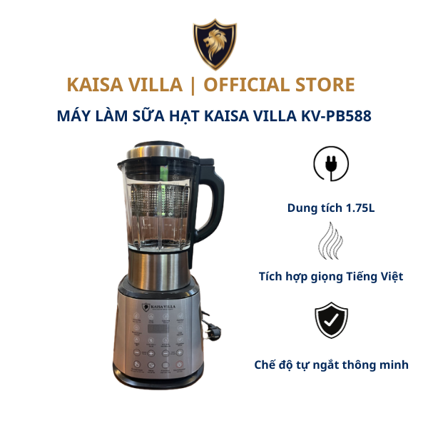 Máy xay sữa hạt đa năng kaisa villa, máy nấu sữa hạt, nấu soup, hầm canh kv-pb588