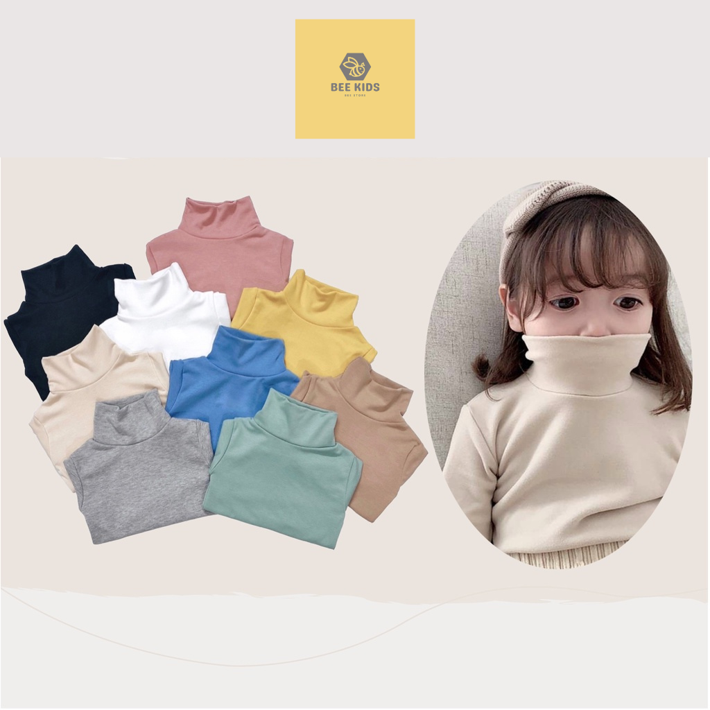 [Mẫu mới] Áo giữ nhiệt cho bé trai, bé gái cotton dày dặn phong cách Hàn Quốc BEKK109