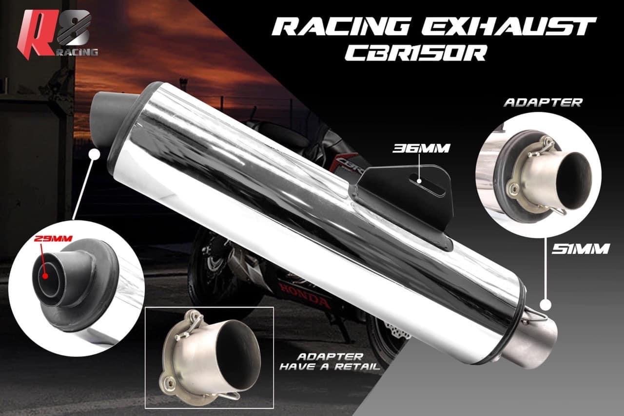 Pô CBR R8 chính hãng mẩu mới 2020 nổ cực hay