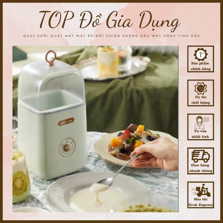 Máy làm sữa chua bear snj-c12s3 dung tích 1000ml 3 chế độ thông minh chính hãng