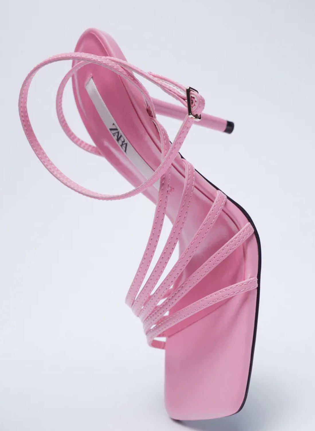 SANDAL NHIỀU QUAI MẢNH CỦA ZARA CHUẨN XỊN, MÀU HỒNG NGỌT NGÀO