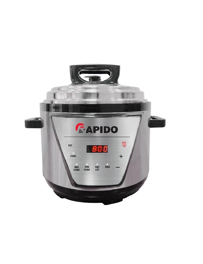Nồi Áp Suất Điện Đa Năng Rapido RPC900-D 5L - Bảo Hành Chính Hãng 12 Tháng