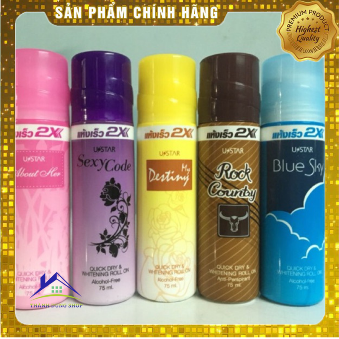 Lăn khử mùi 2x ustar sexy code 75ml