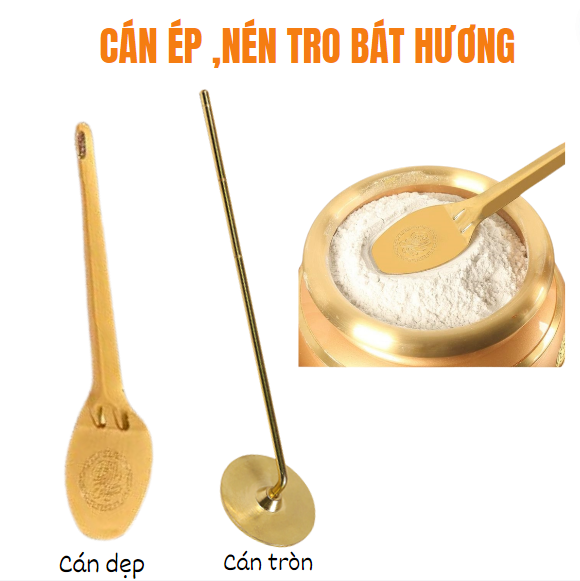 Cán Ép tro phẳng Bát nhang,Lư hương