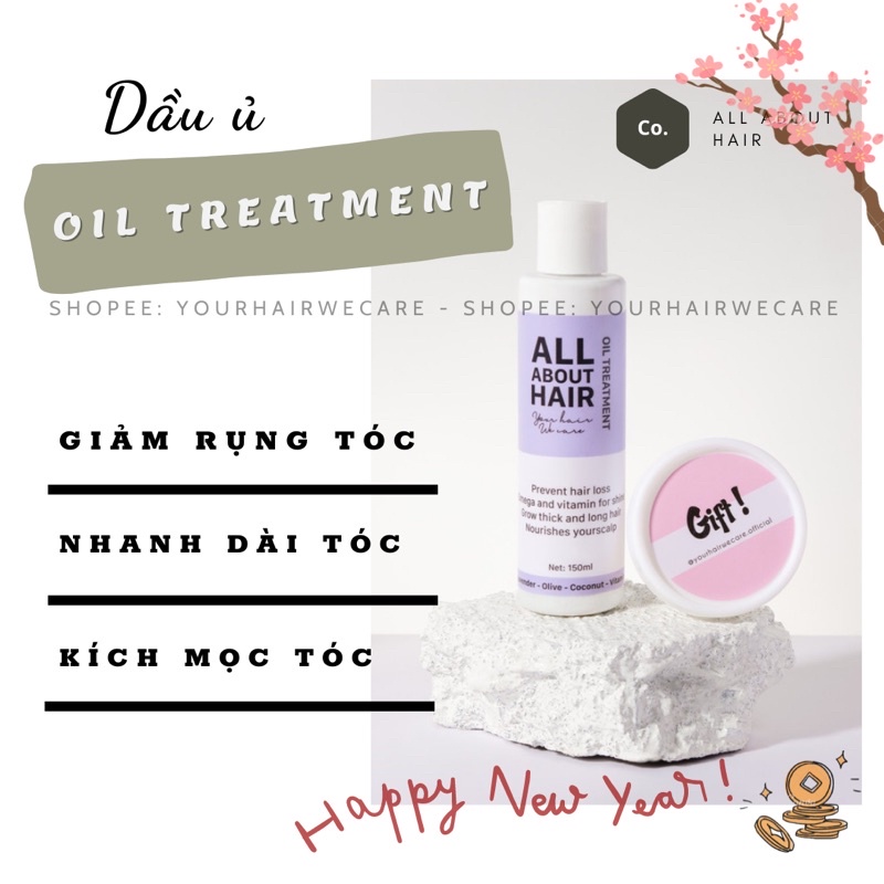 Dầu ủ 𝐎𝐢𝐥 𝐓𝐫𝐞𝐚𝐭𝐦𝐞𝐧𝐭 all about hair - tặng thêm kem ủ mini