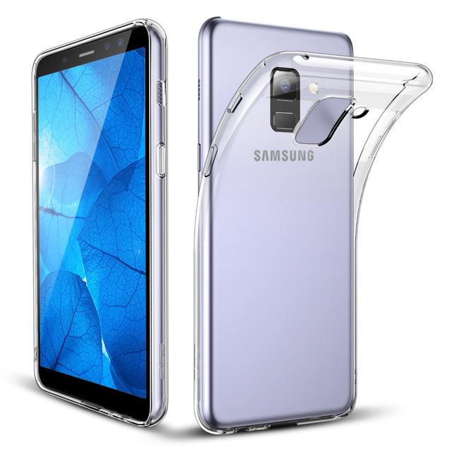 Ốp Lưng Sam Sung Galaxy A6 Plus Silicone Dẻo Trong suốt
