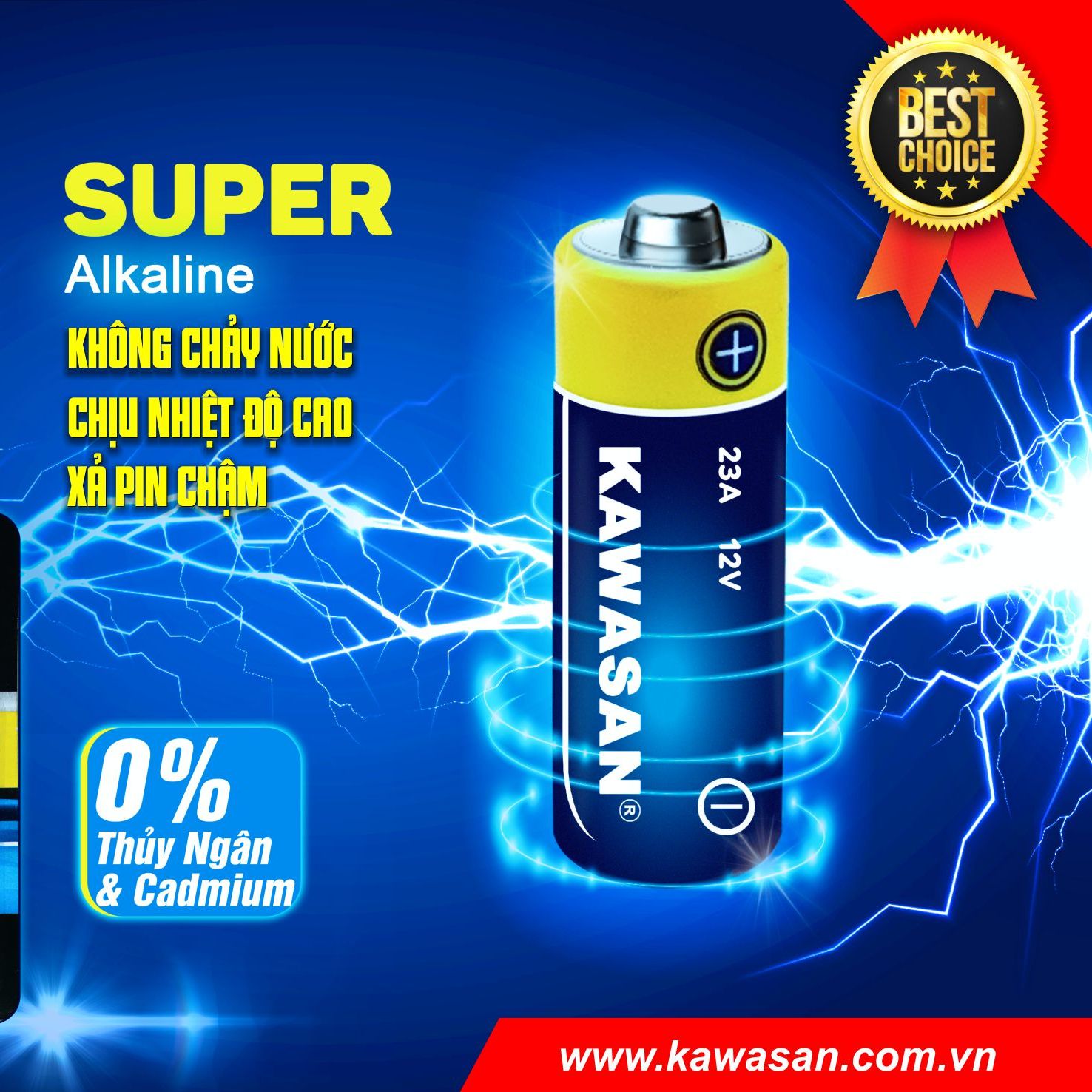 Pin remote điều khiển từ xa alkaline 12v 23a kawasan