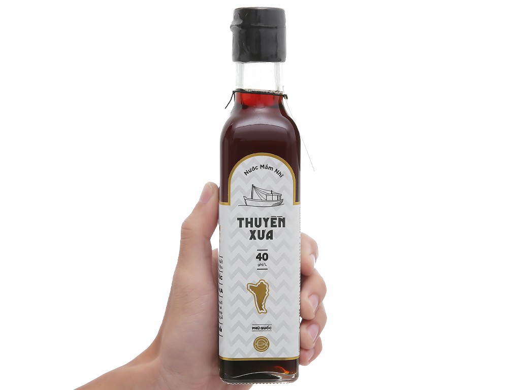 Nước mắm nhỉ thuyền xưa 40 độ đạm chai 250ml - tạp hóa bát muội