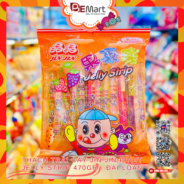 Thạch trái cây jin jin fruit jelly strip - đài loan