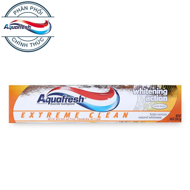 Kem đánh răng aquafresh whitening action
