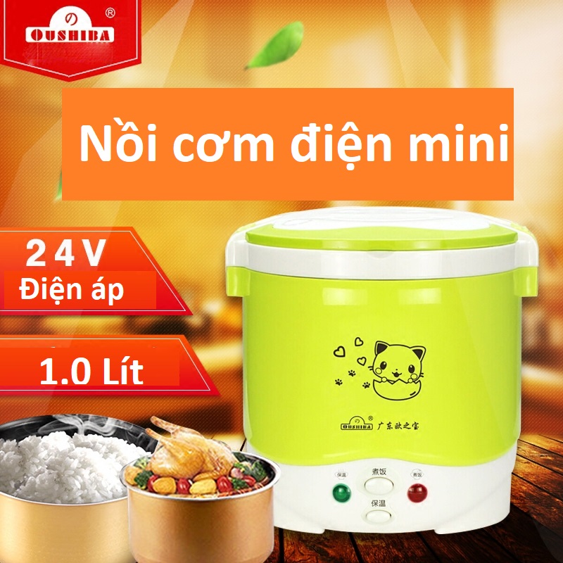 Nồi cơm điện xe tải 24v đa năng, dung tích 1 lít , hàng chính hãng - có sẵn