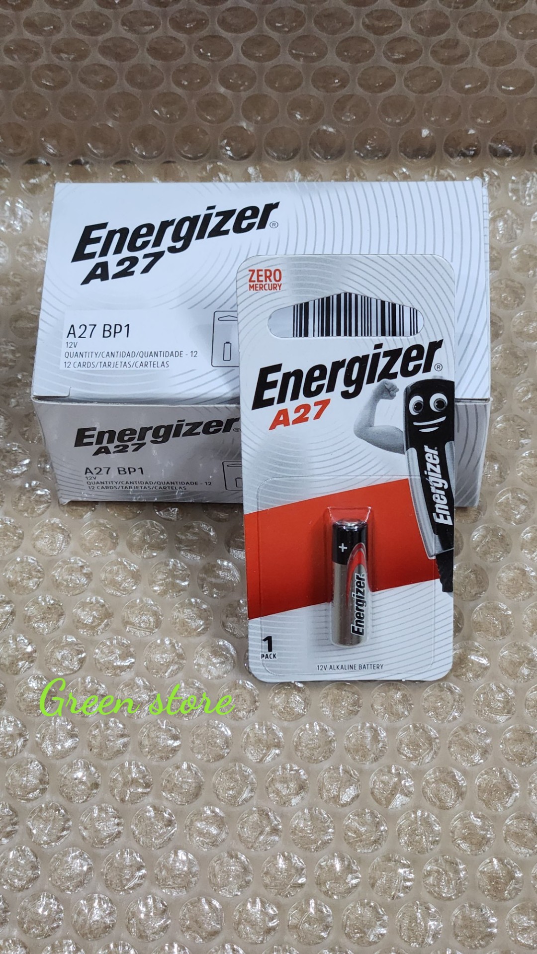 Pin A23 / 23A Energizer 12V Alkaline vỉ 1 viên chuyên dùng cho remote cửa, chống trộm, chuông cửa