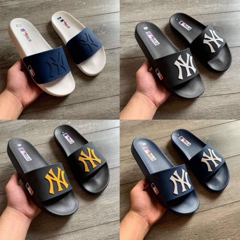 Dép nam, dép nam mlb, dép nam quai ngang ny, dép nam siêu phẩm hotten, dép nam quai ngang 4 màu bản đẹp