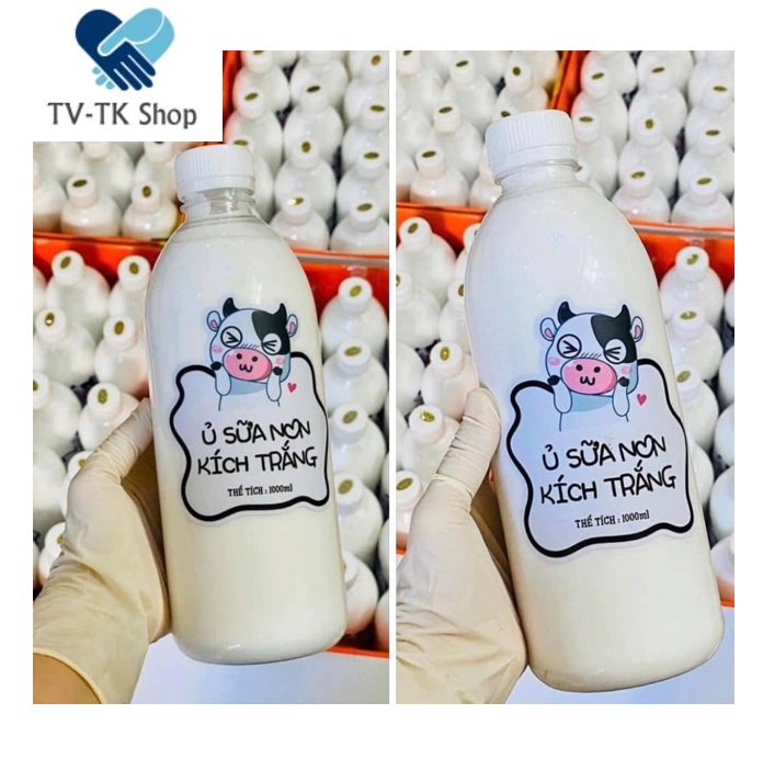 Bộ 2 Chai Sữa Non Con Bò Dưỡng Body 1000ml - Mẫu mới