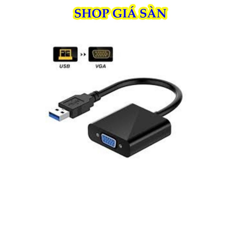 [Freeship Cáp Chuyển Đổi, Cáp Chuyển USB 3.0 Sang VGA, USB to VGA - Truyền Tín Hiệu Tốc Độ Cao