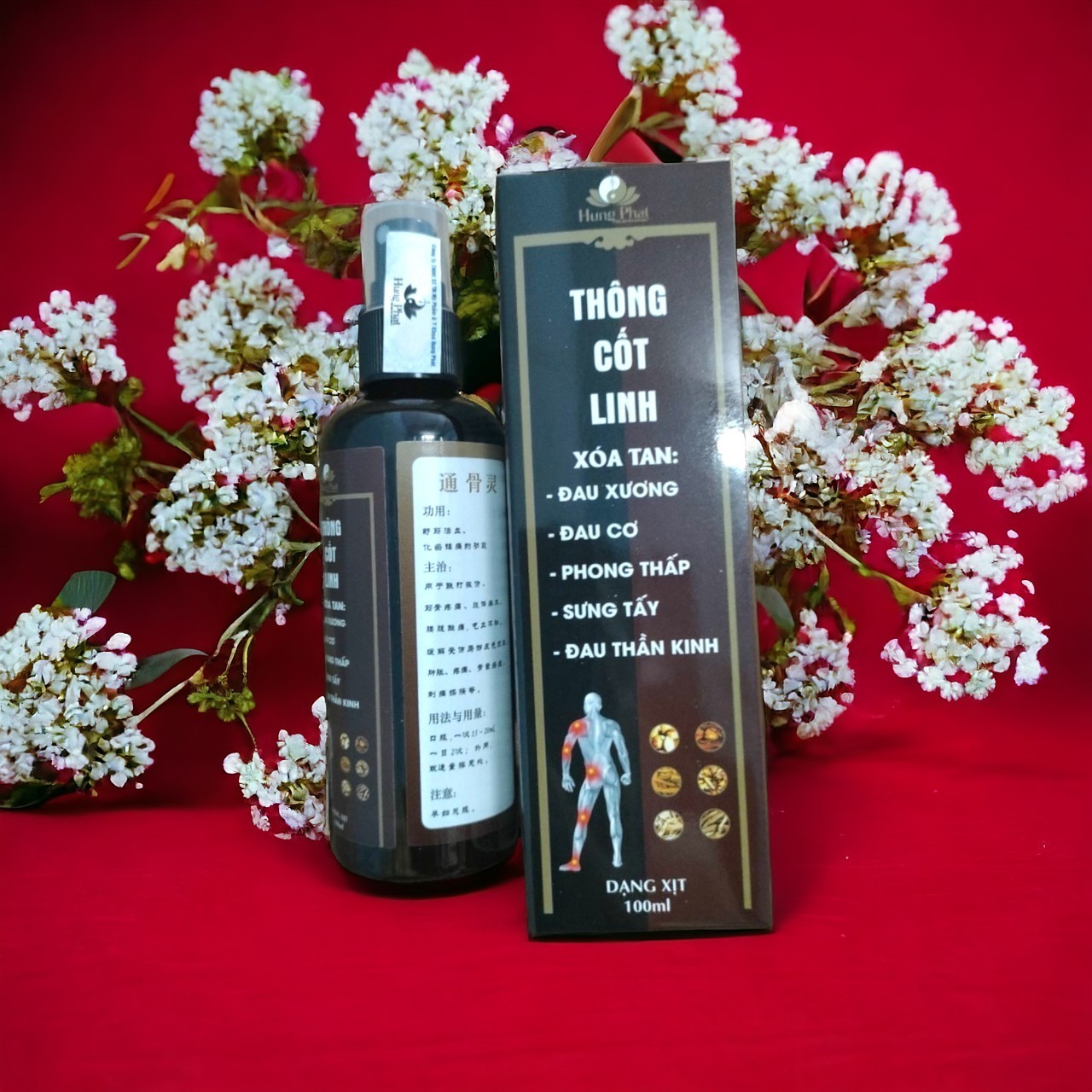 Dầu xịt xương khớp Thông Cốt Linh hỗ trợ giảm đau, sưng tấy