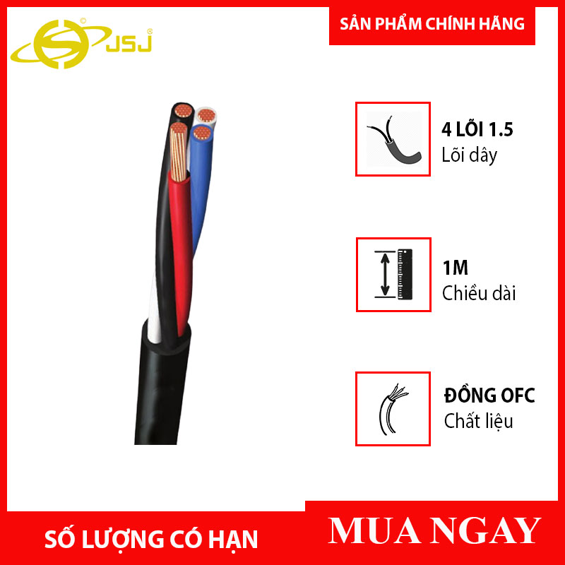 [HCM]Dây Loa Đồng  Sommer 4 Ruột ( 1.5 và 2.5 ) Bán Theo Mét